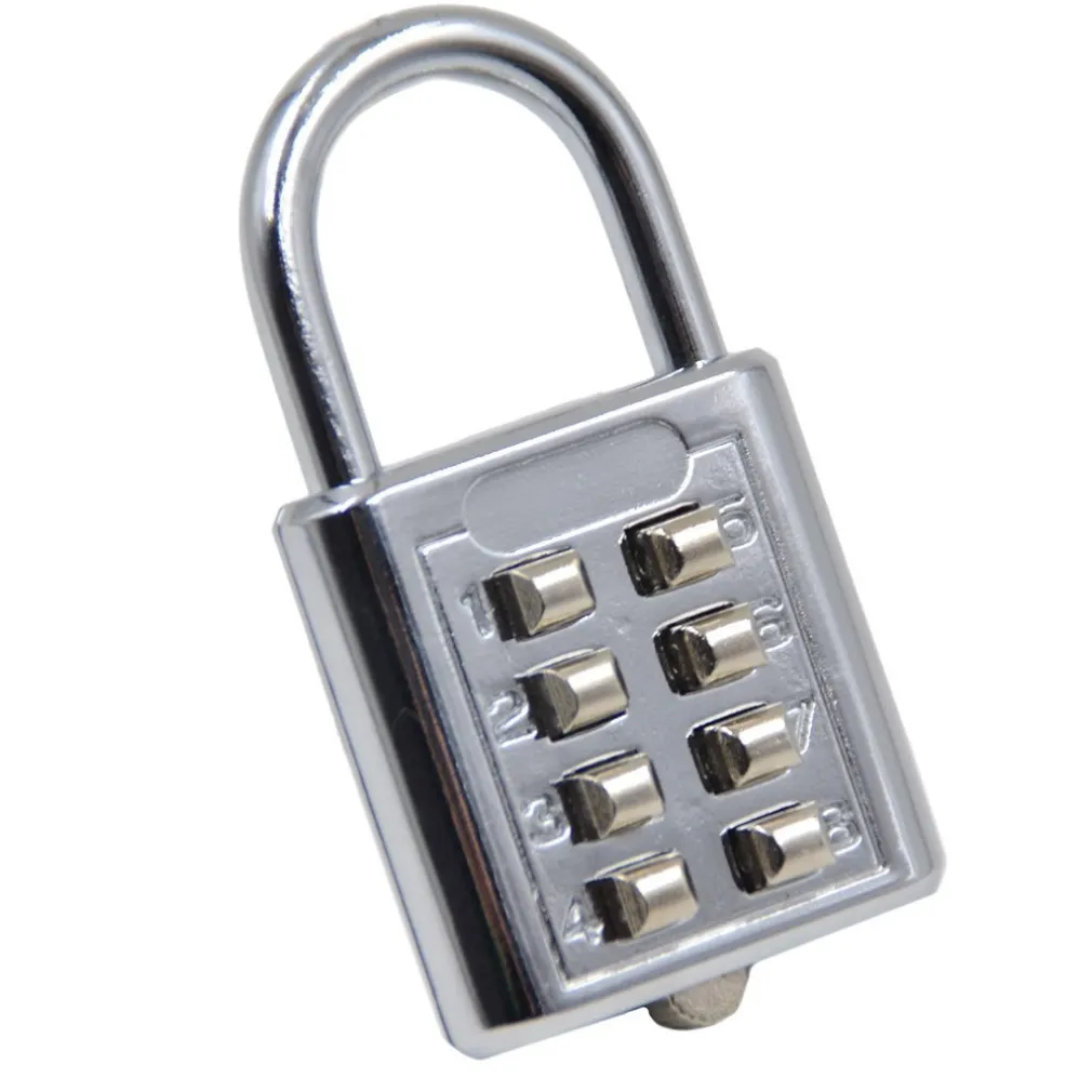 CATENACCIO LUCCHETTO A COMBINAZIONE PER ARMADIETTO SPOGLIATOIO 8 Cifre 35mm