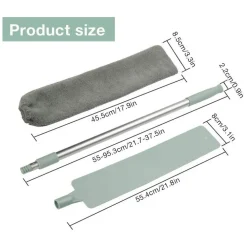 CATTURA POLVERE SPOLVERINO SOTTILE CON MANICO TELESCOPICO PANNO MOP PIEGHEVOLE