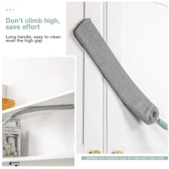 CATTURA POLVERE SPOLVERINO SOTTILE CON MANICO TELESCOPICO PANNO MOP PIEGHEVOLE
