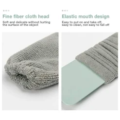 CATTURA POLVERE SPOLVERINO SOTTILE CON MANICO TELESCOPICO PANNO MOP PIEGHEVOLE