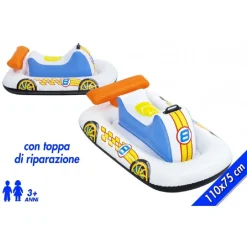 CAVALCABILE AUTO SPORTIVA 110X75CM GALLEGGIANTE PISCINA SPIAGGIA GONFIABILE 41480