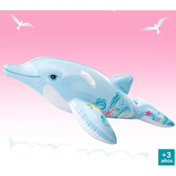 CAVALCABILE FORMA DELFINO GONFIABILE PISCINA MARE 175 X 66 CM CON MANIGLIE 58535