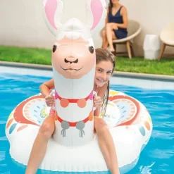 CAVALCABILE FORMA LAMA GONFIABILE CON MANIGLIE 135X94X112 CM PER BAMBINI 57564