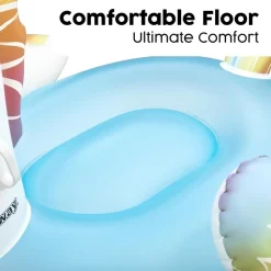 CAVALCABILE UNICORNO FANTASY GALLEGGIANTE GONFIABILE PISCINA SPIAGGIA CON MANIGLIE 41114