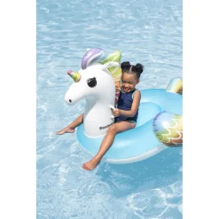 CAVALCABILE UNICORNO FANTASY GALLEGGIANTE GONFIABILE PISCINA SPIAGGIA CON MANIGLIE 41114