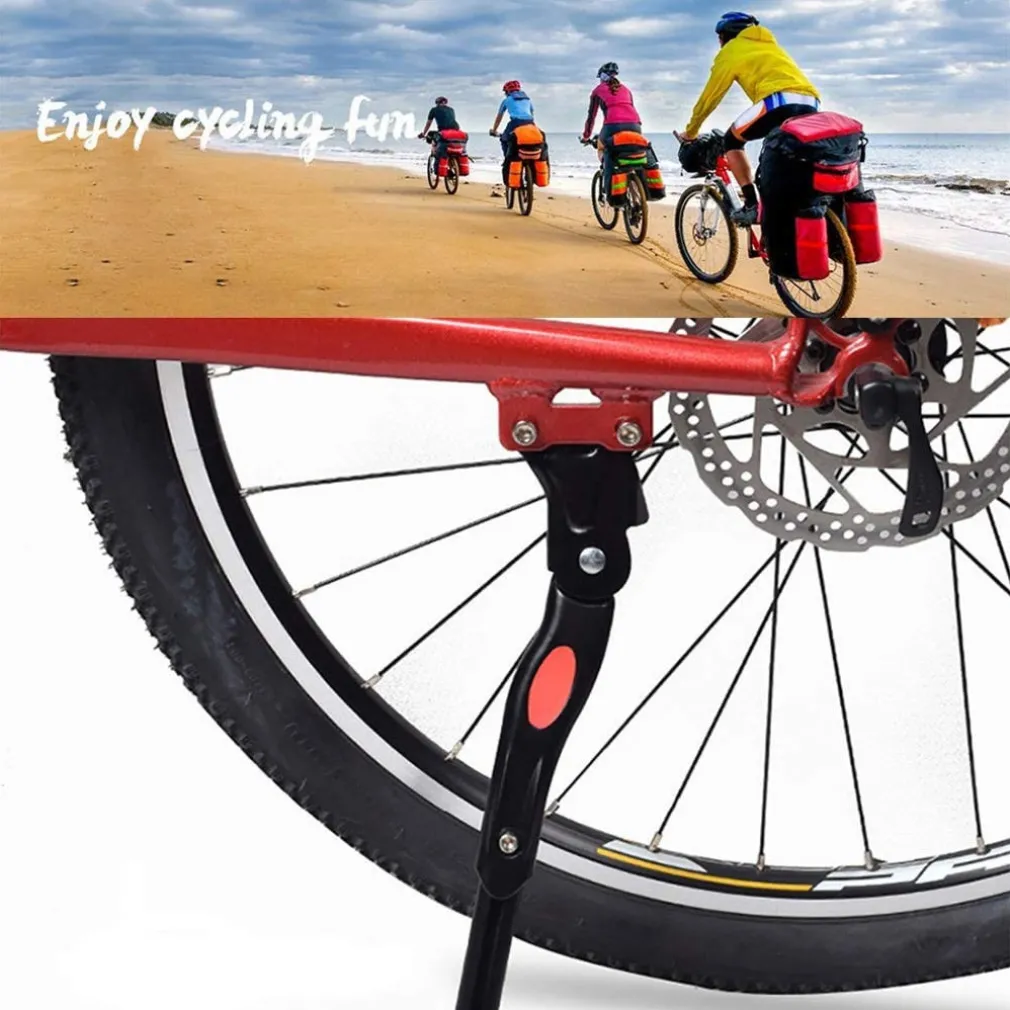 CAVALLETTO PER BICI SUPPORTO BICICLETTA LATERALE ALTEZZA REGOLABILE REFLETTORE