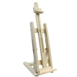 CAVALLETTO PITTORICO LEGNO INCLINABILE REGOLABILE PER PITTURA TELE QUADRI 50CM