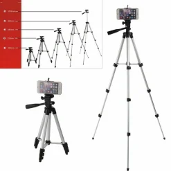 CAVALLETTO UNIVERSALE FOTOCAMERA TREPPIEDI TRIPODE SUPPORTO ALLUMINIO SMARTPHONE