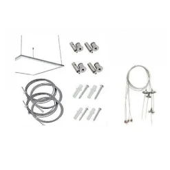 CAVI PER SOSPENSIONE PANNELLI SLIM AD INCASSO QUADRATI P600-S SET 4 FILI DA 120CM
