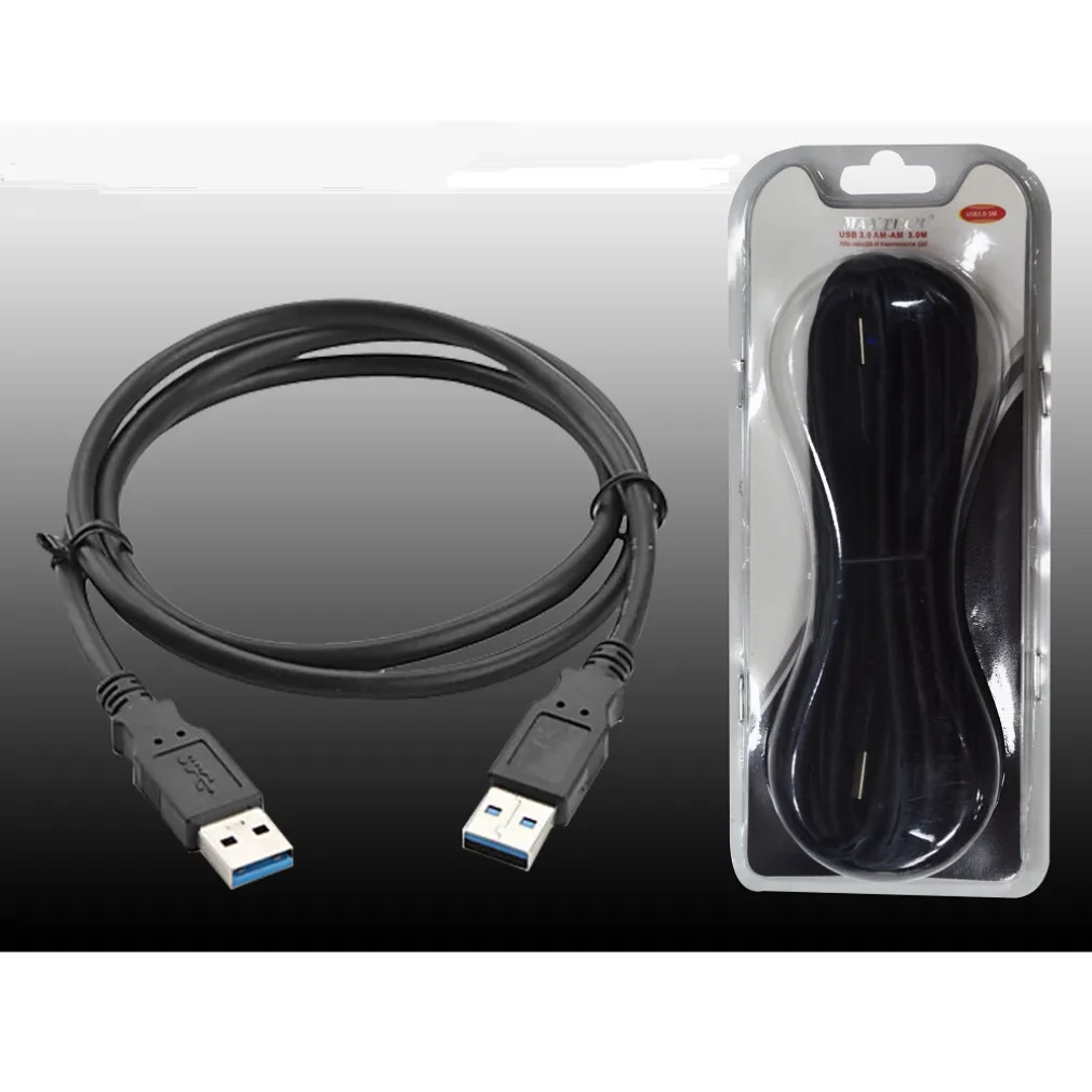 CAVO 3 MT USB 3.0 TIPO MASCHIO CABLE PER PC TRASMISSIONE DATI MAXTECH USB3.0-3M