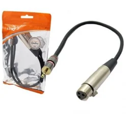 CAVO ADATTATORE AUDIO DA JACK 3,5 MM MASCHIO A XLR FEMMINA PER MICROFONO KL-9242