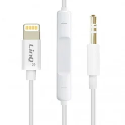 CAVO ADATTATORE AUDIO DA LIGHTNING IPHONE A AUX JACK 3,5MM MASCHIO 1MT IP-7726