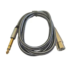 CAVO ADATTATORE AUDIO 1.5MT MICROFONO XLR FEMMINA A TRS MASCHIO DA 6,35MM KL6305
