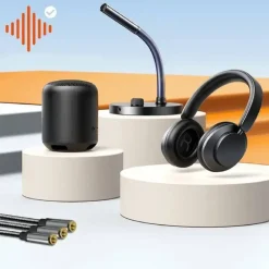 CAVO ADATTATORE AUDIO SPLITTER DA JACK 3,5MM FEMMINA A 3X JACK 3,5MM FEMMINA F1F3