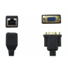 CAVO ADATTATORE CONVERTITORE DA VGA FEMMINA A RJ45 LAN FEMMINA 15 CM VGA-RJ45