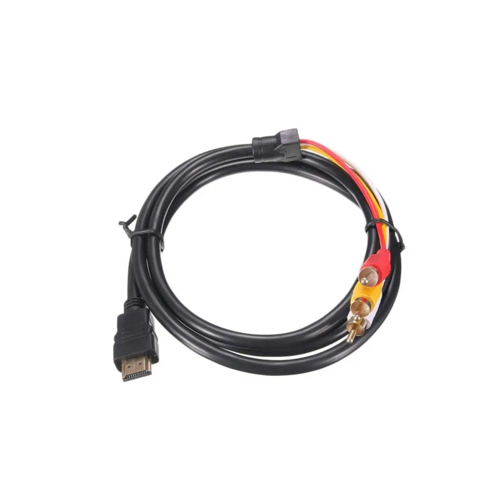 CAVO ADATTATORE CONVERTITORE HDMI MASCHIO A 3 RCA AUDIO VIDEO AV 1080P HDTV 1,5M
