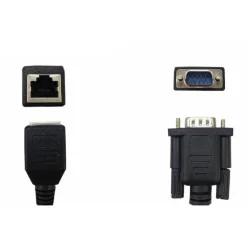 CAVO ADATTATORE DA VGA MASCHIO A RJ45 FEMMINA LAN CONNETTORE DI RETE 15 CM DB945