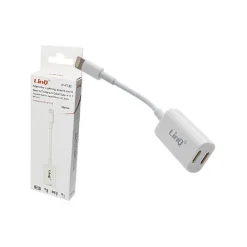 CAVO ADATTATORE DOPPIA USCITA LIGHTNING FEMMINA MUSICA CHIAMATE RICARICA IP-7732