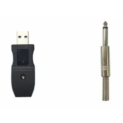 CAVO ADATTATORE PER CHITARRA DA JACK 6,5MM A USB PER PC LUNGHEZZA 3 METRI KL3623