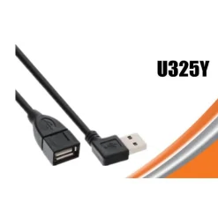 CAVO ADATTATORE USB 3.0 MASCHIO FEMMINA ANGOLATO 90° ANGOLO RETTO PROLUNGA U325Y