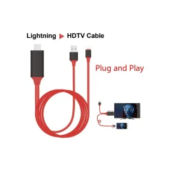 CAVO ADATTATORE VIDEO LIGHTNING USB HDMI HDTV TV PER IPHONE i7 i6 i5
