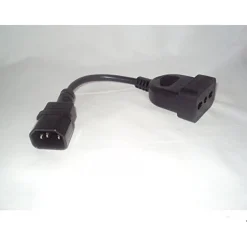 CAVO ALIMENTAZIONE PER UPS 1 ENTRATA UPS + 1 USCITA TRIPOLARE ADATTATORE UPW-020