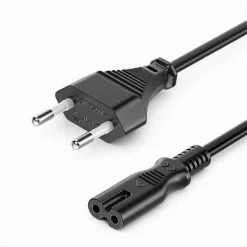 CAVO ALIMENTAZIONE SPINA 2.5A PRESA TIPO BIPOLARE C8 EU PLUG 1.5MT 250V F-AL03-A