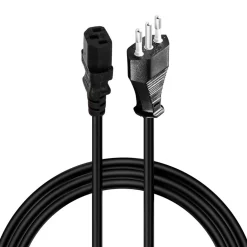 CAVO ALIMENTAZIONE TRIPOLARE SERIE B C13 L S11 ITA PLUG 1.5 MT 250 VOLT F-AL01-B