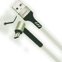 CAVO ANGOLARE 90° MICRO USB A USB 2.0 TRASFERIMENTO DATI RICARICA 1,2 MT Q-A152