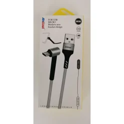 CAVO ANGOLARE 90° MICRO USB A USB 2.0 TRASFERIMENTO DATI RICARICA 1,2 MT Q-A152