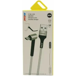CAVO ANGOLARE 90° MICRO USB A USB 2.0 TRASFERIMENTO DATI RICARICA 1,2 MT Q-A152