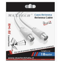 CAVO ANTENNA MASCHIO-FEMMINA 10 MT PER DIGITALE TERRESTRE SATELLITARE CAV-AT10M
