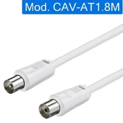 CAVO ANTENNA MASCHIO-FEMMINA 1.8MT SMART TV - TV HD INTERNET PROLUNGA CAV-AT1.8M
