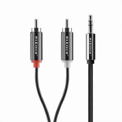 CAVO AUDIO DA AUX 3,5MM A 2X RCA MASCHIO STEREO ADATTATORE 3 MT 4D SOUND AUX-R02