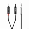 CAVO AUDIO DA AUX 3,5MM A 2XRCA MASCHIO STEREO ADATTATORE 1.5MT 4D SOUND AUX-R01