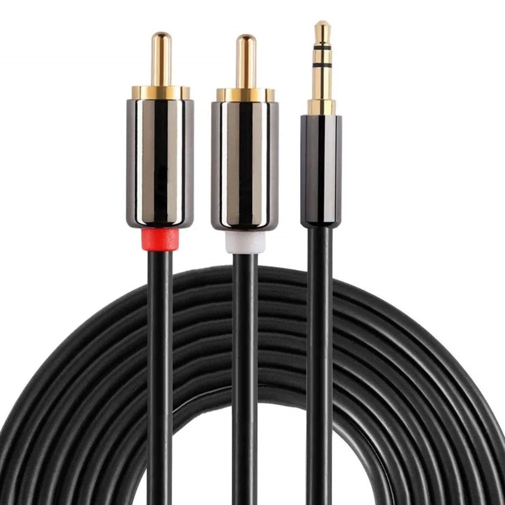 CAVO AUDIO DA AUX 3,5MM A 2XRCA MASCHIO STEREO ADATTATORE 1.5MT 4D SOUND AUX-R01