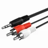 CAVO AUDIO DA JACK 3,5MM A 2 RCA MASCHIO 1.5 METRI PER CASSE STRUMENTO ACUSTICO