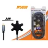 CAVO AUDIO DA LIGHTNING A 5X JACK AUX FEMMINA ADATTATORE 5IN1 DA 3 METRI IP5030