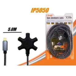 CAVO AUDIO DA LIGHTNING A 5 JACK FEMMINA ADATTATORE 5 IN 1 DA 5 METRI IP5050