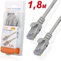 CAVO CABLATO PROLUNGA UTP CAT.5E RETE LAN RJ45 PC INTERNET DA 1,8 METRI IT-1.8MB