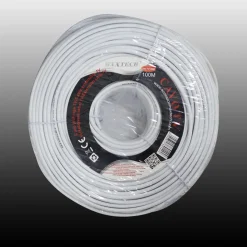 CAVO CAVETTO COASSIALE TV PROLUNGA PVC 100 METRI SCHERMATURA MAXTECH CAV-TV100M