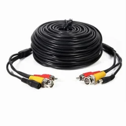 CAVO COASSIALE PER TELECAMERA AUDIO VIDEO ALIMENTAZIONE BNC+AV+DC 20MT CV-TEL004