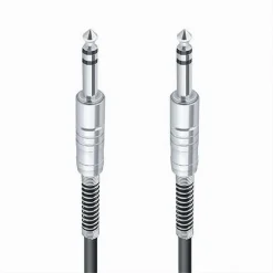 CAVO COLLEGAMENTO 2 JACK DA 6.5MM 1.8 MT CAVETTO MICROFONO AUDIO STEREO JJACK-06