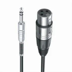 CAVO DA JACK 6.5 MM A XLR FEMMINA AUDIO PROLUNGA PER MICROFONO DA 5METRI JXLR-07
