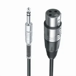 CAVO DA JACK 6.5MM A XLR FEMMINA AUDIO PROLUNGA PER MICROFONO DA 3 METRI JXLR-06