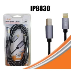 CAVO DA LIGHTNING A USB BM TYPE-B PER STAMPANTE PIANOFORTE ELETTRONICO 3MT IP8830