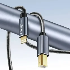 CAVO DA LIGHTNING A USB BM TYPE-B PER STAMPANTE PIANOFORTE ELETTRONICO 3MT IP8830