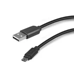 CAVO DATI E RICARICA USB 2.0 E MICRO USB SMARTPHONE LUNGHEZZA 1 METRO NERO