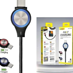 CAVO DI RICARICA RAPIDA VELOCE PER IPHONE LIGHTNING CON LUCE ILLUMINAZIONE Q-T51A