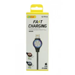CAVO DI RICARICA RAPIDA VELOCE PER IPHONE LIGHTNING CON LUCE ILLUMINAZIONE Q-T51A